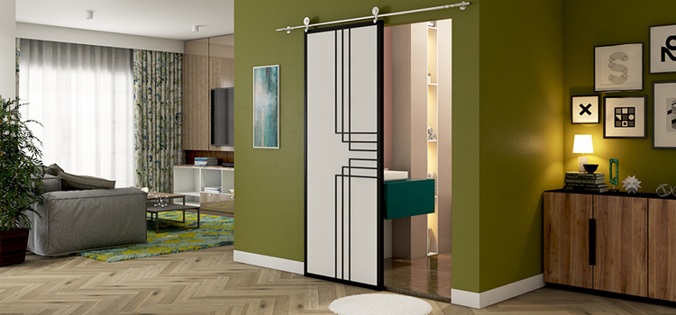 sliding bathroom door installation in Temecula